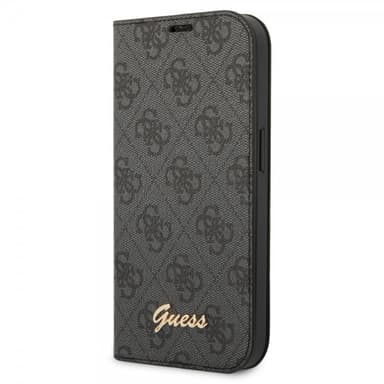 Guess iPhone 14 Kotelo 4G Logo Musta