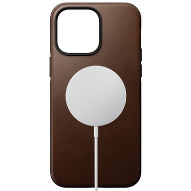 NOMAD iPhone 14 Pro Max Kuori Modern Leather Case Ruskea