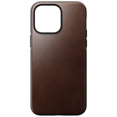 NOMAD iPhone 14 Pro Max Kuori Modern Leather Case Horween Rustic Brown