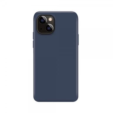XQISIT iPhone 14 Plus Kuori Silicone Case Tummansininen