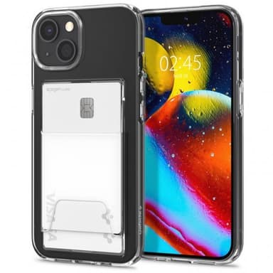 Spigen iPhone 14 Plus Kuori Crystal Slot Dual Crystal Clear