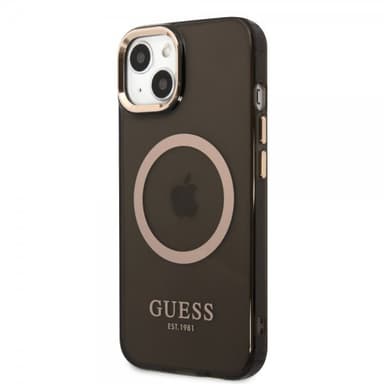 Guess iPhone 13 Kuori Translucent MagSafe Musta