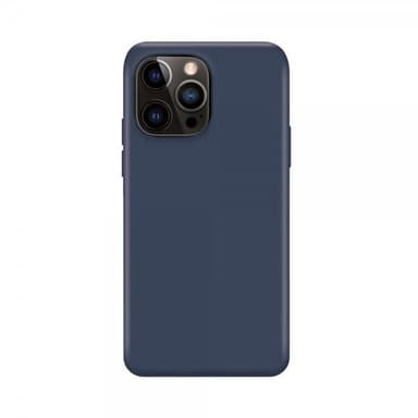 XQISIT iPhone 14 Pro Max Kuori Silicone Case Tummansininen