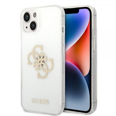 Guess iPhone 14 Plus Kuori Full Glitter Läpinäkyvä