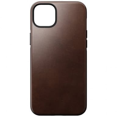 NOMAD iPhone 14 Plus Kuori Modern Leather Case Horween Rustic Brown