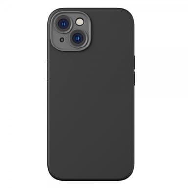 Baseus iPhone 14 Plus Kuori Liquid Silica Gel MagSafe Musta