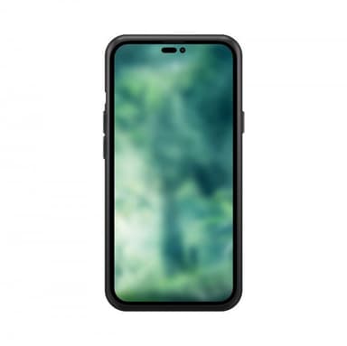 XQISIT iPhone 14 Pro Max Kuori Silicone Case Musta