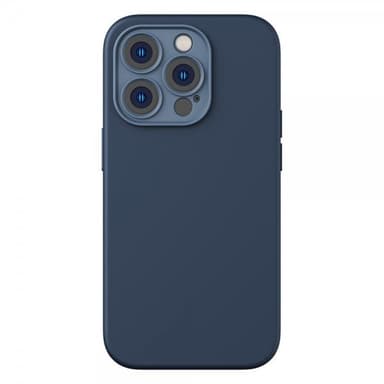Baseus iPhone 14 Pro Max Kuori Liquid Silica Gel MagSafe Sininen