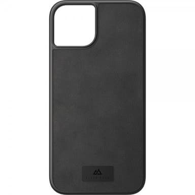 Black Rock iPhone 14 Plus Kuori Real Leather Case Musta