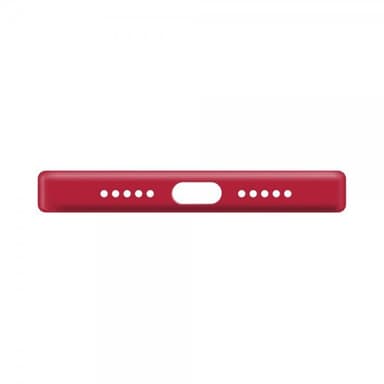 XQISIT iPhone 14 Pro Max Kuori Silicone Case Punainen