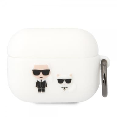 Karl Lagerfeld AirPods Pro Kuori 3D Logo Valkoinen
