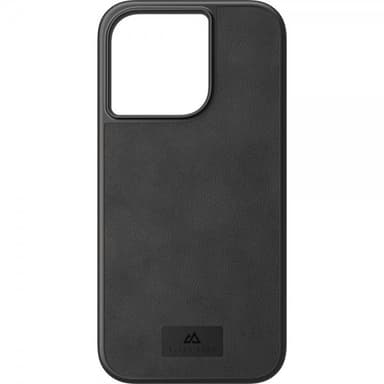 Black Rock iPhone 14 Pro Kuori Real Leather Case Musta