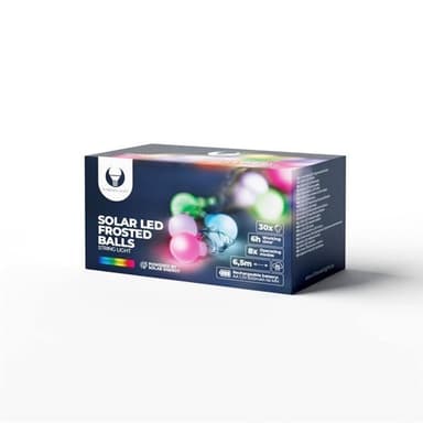 Huurrettu RGB-valonauha 6,5m 30 lamppua