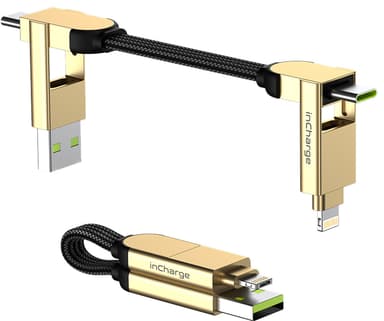 Rolling Square InCharge X 100W moniporttinen kaapeli (beige)