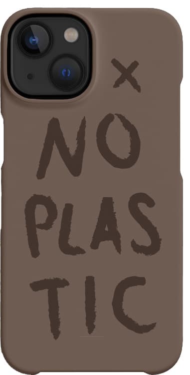 A Good Company iPhone 13 No Plastic suojakuori (ruskea)
