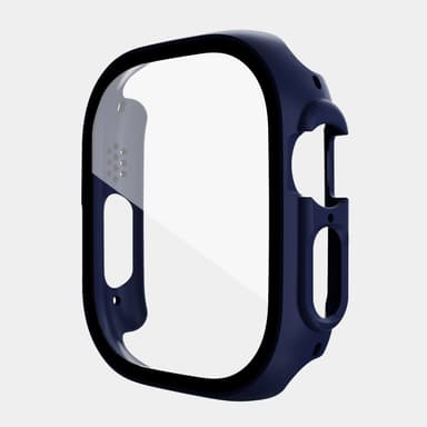 Suojakotelo näytönsuojalla Tummansininen Apple Watch Ultra 49 mm