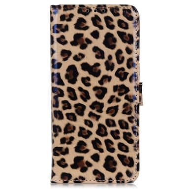 SKALO Motorola Moto G32 4G Leopardikuvioinen lompakkokotelo PU-nahasta.