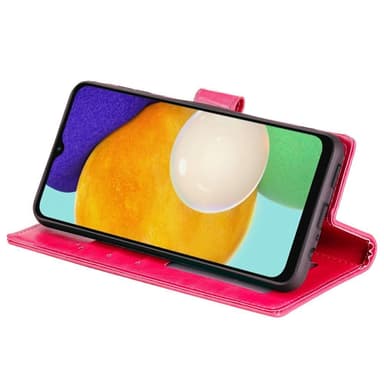 SKALO Samsung A04s 4G Mandala lompakkokotelo - Cerise