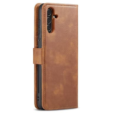 DG MING Samsung A04s 4G 2-in-1 magneetti lompakkokotelo - Ruskea