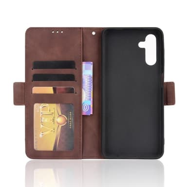 SKALO Samsung A13 5G 6-lokeroa Lompakkokotelo - Ruskea