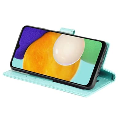 SKALO Samsung A13 5G Mandala lompakkokotelo - Turkoosi