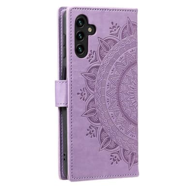 SKALO Samsung A13 5G Mandala lompakkokotelo - Violetti