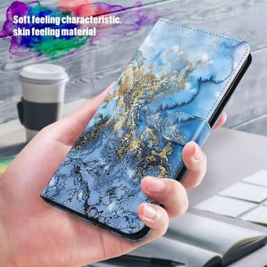 SKALO Motorola Moto G32 4G Marmori 3D Lompakkokotelo