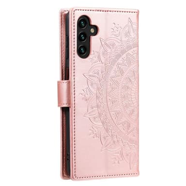 SKALO Samsung A13 5G Mandala lompakkokotelo - Ruusukulta