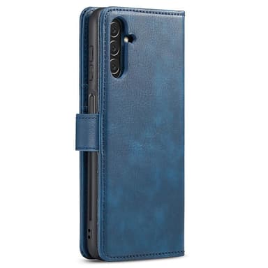 DG MING Samsung A04s 4G 2-in-1 magneetti lompakkokotelo - Sininen