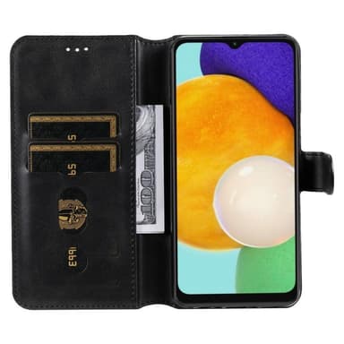 SKALO Samsung A13 5G Classic Lompakkokotelo - Musta