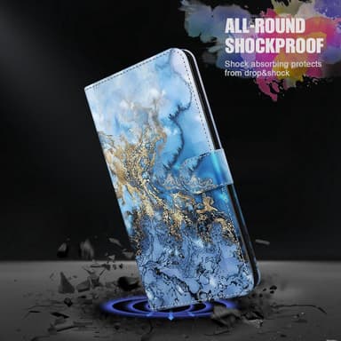 SKALO Motorola Moto G32 4G Marmori 3D Lompakkokotelo
