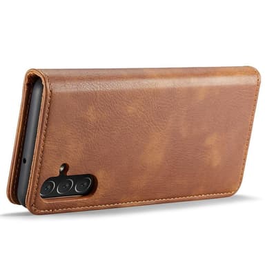 DG MING Samsung A04s 4G 2-in-1 magneetti lompakkokotelo - Ruskea