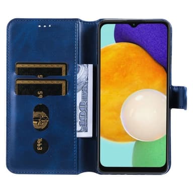 SKALO Samsung A13 5G Classic Lompakkokotelo - Sininen
