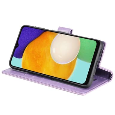SKALO Samsung A13 5G Mandala lompakkokotelo - Violetti