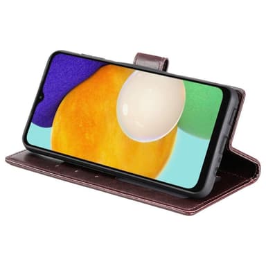 SKALO Samsung A04s 4G Mandala lompakkokotelo - Ruskea