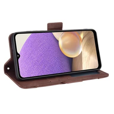 SKALO Samsung A13 5G 6-lokeroa Lompakkokotelo - Ruskea
