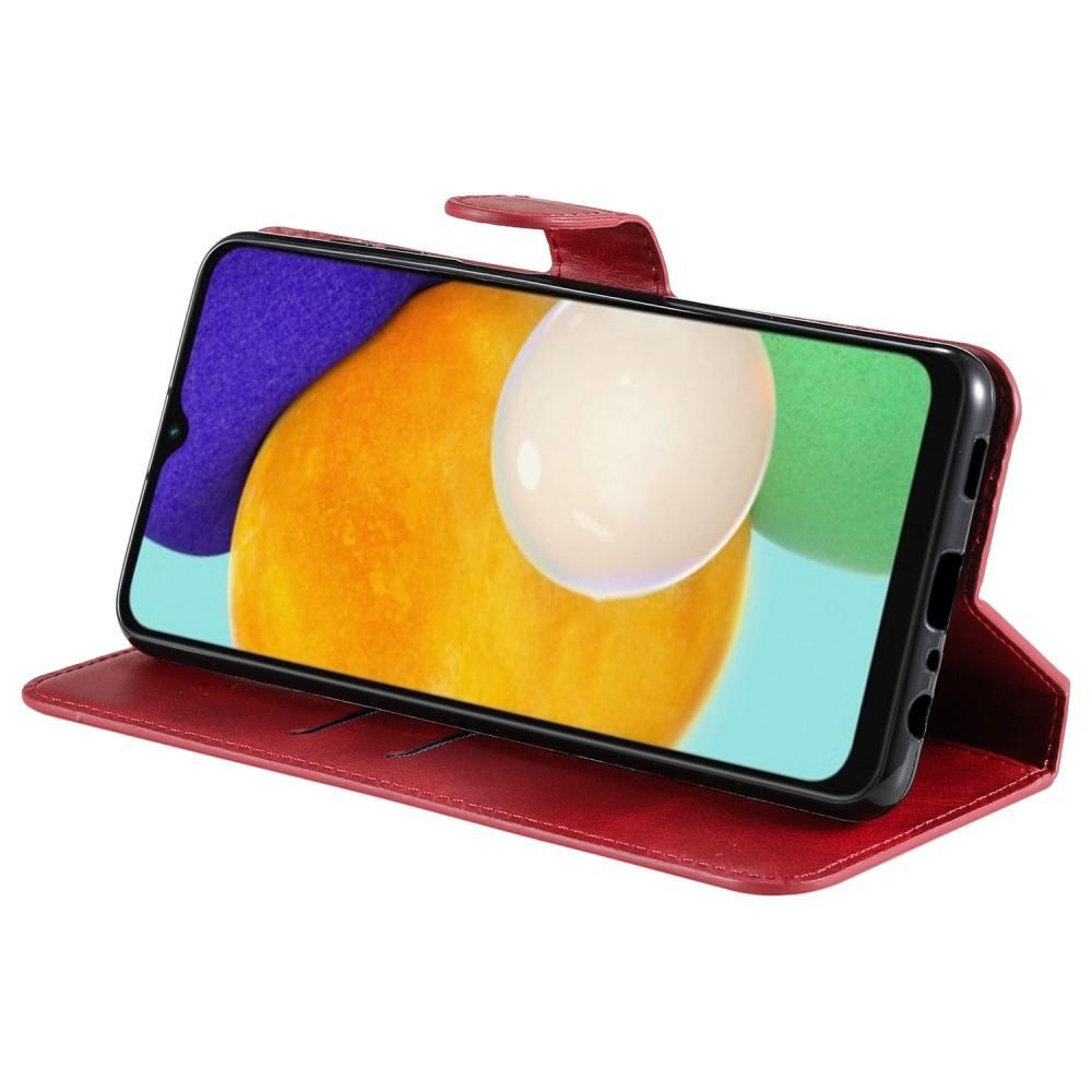 SKALO Samsung A13 5G Classic Lompakkokotelo - Punainen