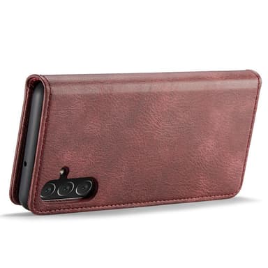 DG MING Samsung A04s 4G 2-in-1 magneetti lompakkokotelo - Punainen