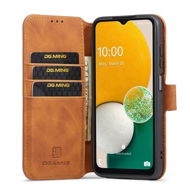 DG MING Samsung A04s 4G Premium Cut Lompakkokotelo - Ruskea