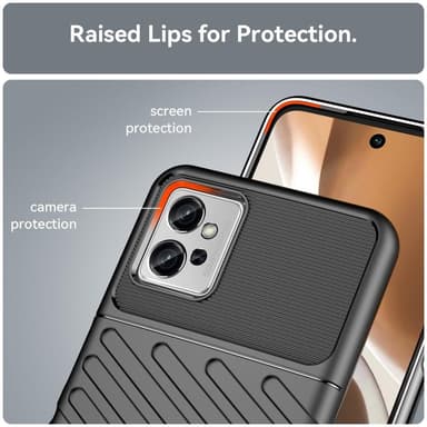 SKALO Motorola Moto G32 4G Armor Thunder Suojakuori - Musta
