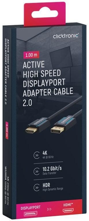 Sovitinkaapeli Active Displayport 1.2:sta HDMI "" 2.0:aan