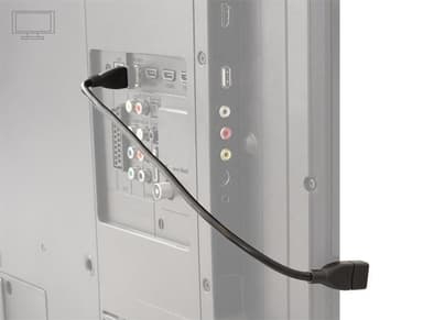 DeLOCK 83498, Formbar USB-kabel, USB Typ A ha - ho, 0,35m, svart