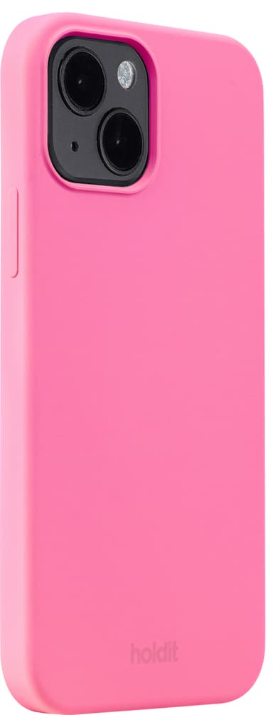 Holdit Silicone iPhone 14 suojakuori (vaaleanpunainen)
