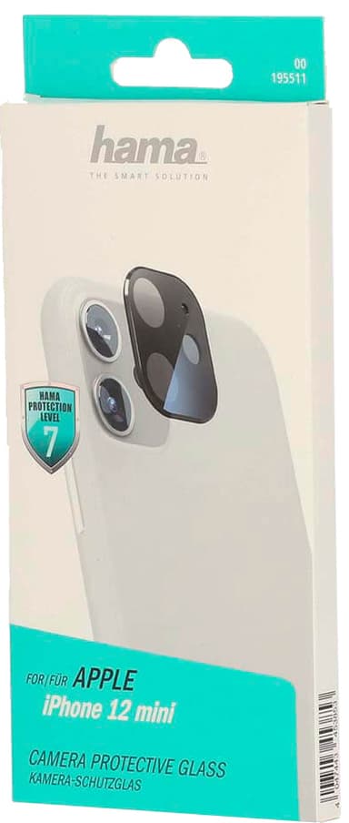 Kameran suojalasi Apple iPhone 12 Mini Black -puhelimeen