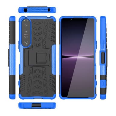 Iskunkestävä kuori jalustalla Sony Xperia 1 IV - Sininen