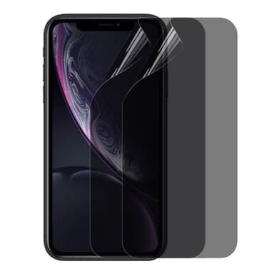 2-kpl Privacy Näytönsuoja 3D Pehmeä HydroGel Apple iPhone XR