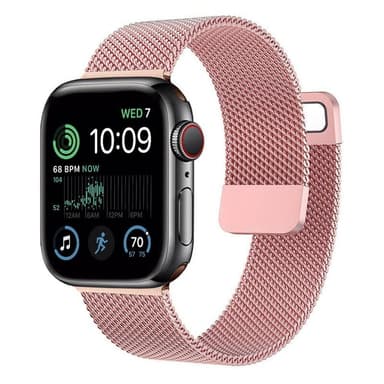 Milanese Rannekoru Apple Watch SE 2022 (44mm) - Vaaleanpunainen