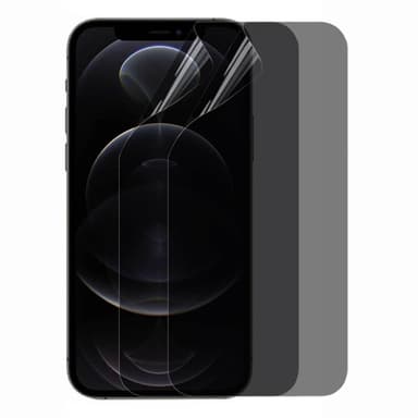 2-kpl Privacy Näytönsuoja 3D Pehmeä HydroGel Apple iPhone 12 Pro