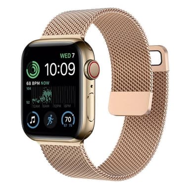 Milanese Rannekoru Apple Watch SE 2022 (44mm) - Ruusu