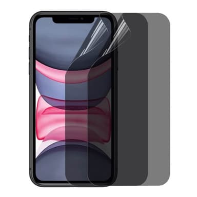 2-kpl Privacy Näytönsuoja 3D Pehmeä HydroGel Apple iPhone 11